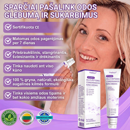 Ekspertų rekomenduojama🥦 |🌥️Vitalisys® PDRN“daugiapeptidis masažuojamasis kūno kremas – Anti-senėjimo, drėkinamasis,stangrinamasis,odą regeneruojantis,sulyginantis,spuogų ir dėmių šalinimo,karpų ir apgamų šalinimo, psoriazės palengvinimo priemonė.👒