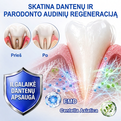 Rekomenduojamas odontologų 👨‍⚕️🦷🛡️ Vitalisys® GumRevive – regeneruojantis dantenų gelis 🐟❤️