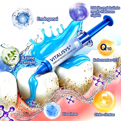 Rekomenduojamas odontologų 👨‍⚕️🦷🛡️ Vitalisys® GumRevive – regeneruojantis dantenų gelis 🐟❤️