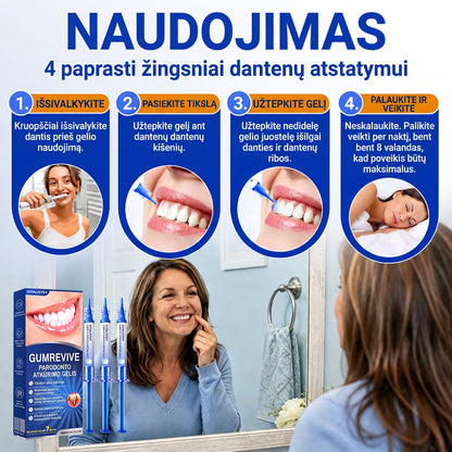 Rekomenduojamas odontologų 👨‍⚕️🦷🛡️ Vitalisys® GumRevive – regeneruojantis dantenų gelis 🐟❤️