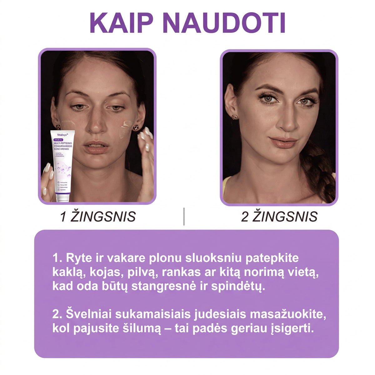 Ekspertų rekomenduojama🥦 |🌥️Vitalisys® PDRN“daugiapeptidis masažuojamasis kūno kremas – Anti-senėjimo, drėkinamasis,stangrinamasis,odą regeneruojantis,sulyginantis,spuogų ir dėmių šalinimo,karpų ir apgamų šalinimo, psoriazės palengvinimo priemonė.👒