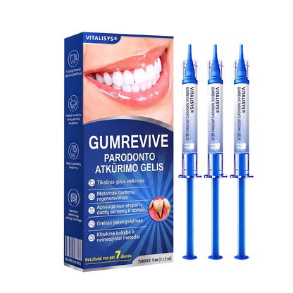 Rekomenduojamas odontologų 👨‍⚕️🦷🛡️ Vitalisys® GumRevive – regeneruojantis dantenų gelis 🐟❤️