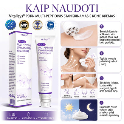 Ekspertų rekomenduojama🥦 |🌥️Vitalisys® PDRN“daugiapeptidis masažuojamasis kūno kremas – Anti-senėjimo, drėkinamasis,stangrinamasis,odą regeneruojantis,sulyginantis,spuogų ir dėmių šalinimo,karpų ir apgamų šalinimo, psoriazės palengvinimo priemonė.👒