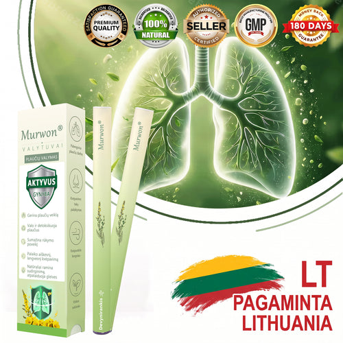 🇱🇹 Aukštos kokybės lietuviškas produktas, pristatymas visoje šalyje 🥇 Murwon® vaistažolių plaučių valymo inhaliatorius 🍏(👨‍⚕️ Pagalba kosulio, uždegimo, dusulio, skrepliavimo, nosies užgulimo, bronchito, alergijų ir plaučių problemų atveju) ❤️